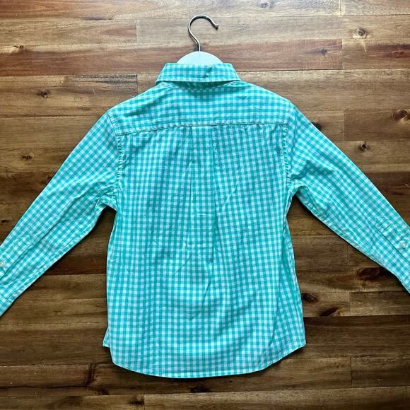 Vineyard Vines Green Gingham Long Sleeve Button Down Shirt Classic Preppy 5 - Picture 5 of 7